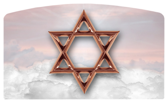 DACRO-120-PK-CP Star of David Pink Copper